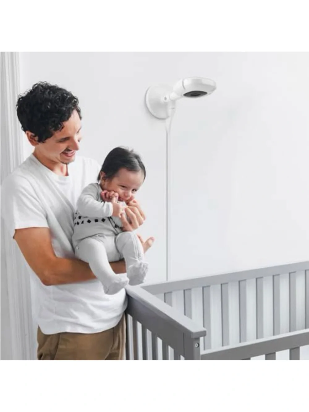 Compact White Indoor Security Camera mount